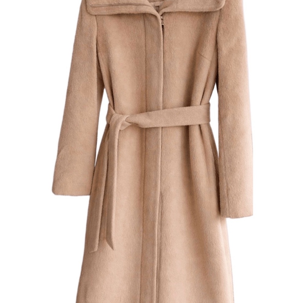 Cole Haan Women's Tan Wool and Alpaca coat, Sz M